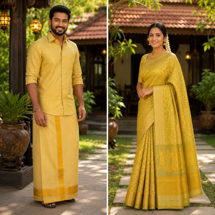 Golden Glow Couple Set